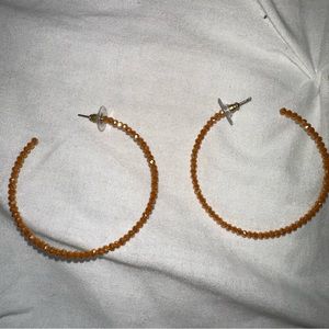Orange hoops worn once